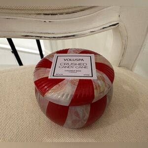 Crushed Candy Cane Single Wick Candle Voluspa NWT